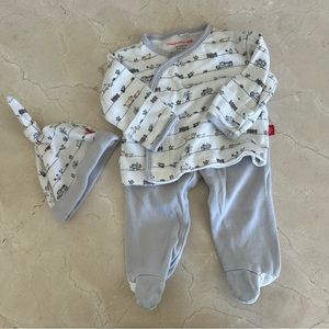 Magnetic Me Organic Cotton Farm Animals Take Me Home Kimono Set